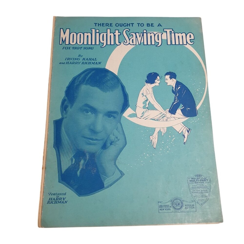 Vintage 1931 Sheet Music Moonlight Saving Time Irving Kahal Leo Feist Piano